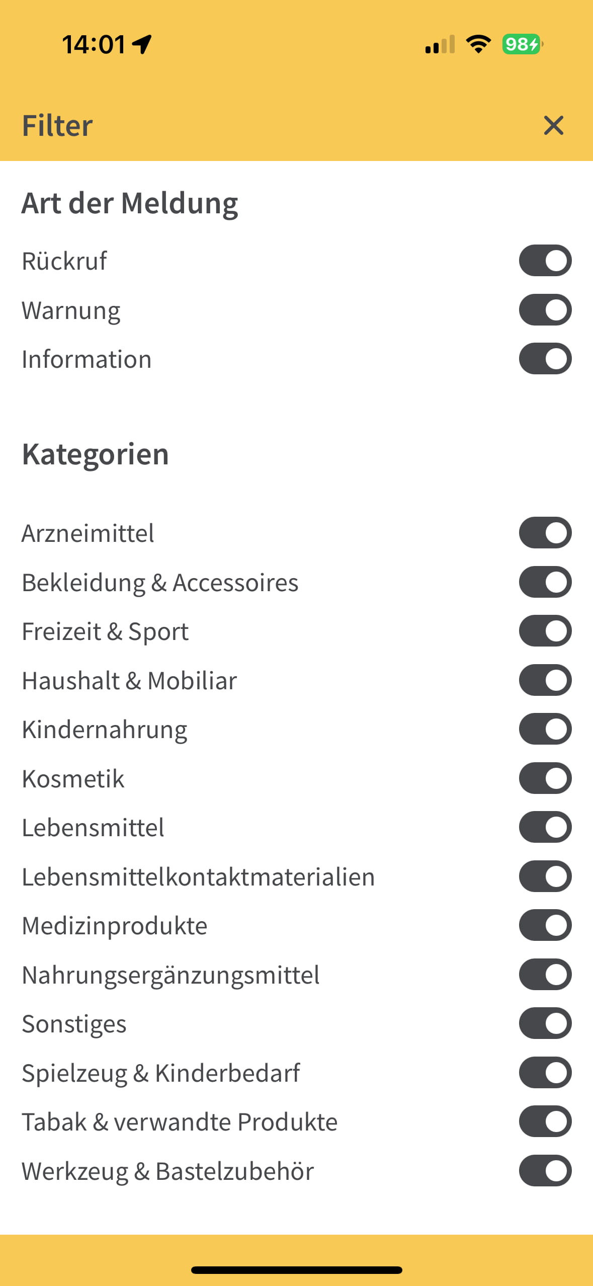 Filterfunktion