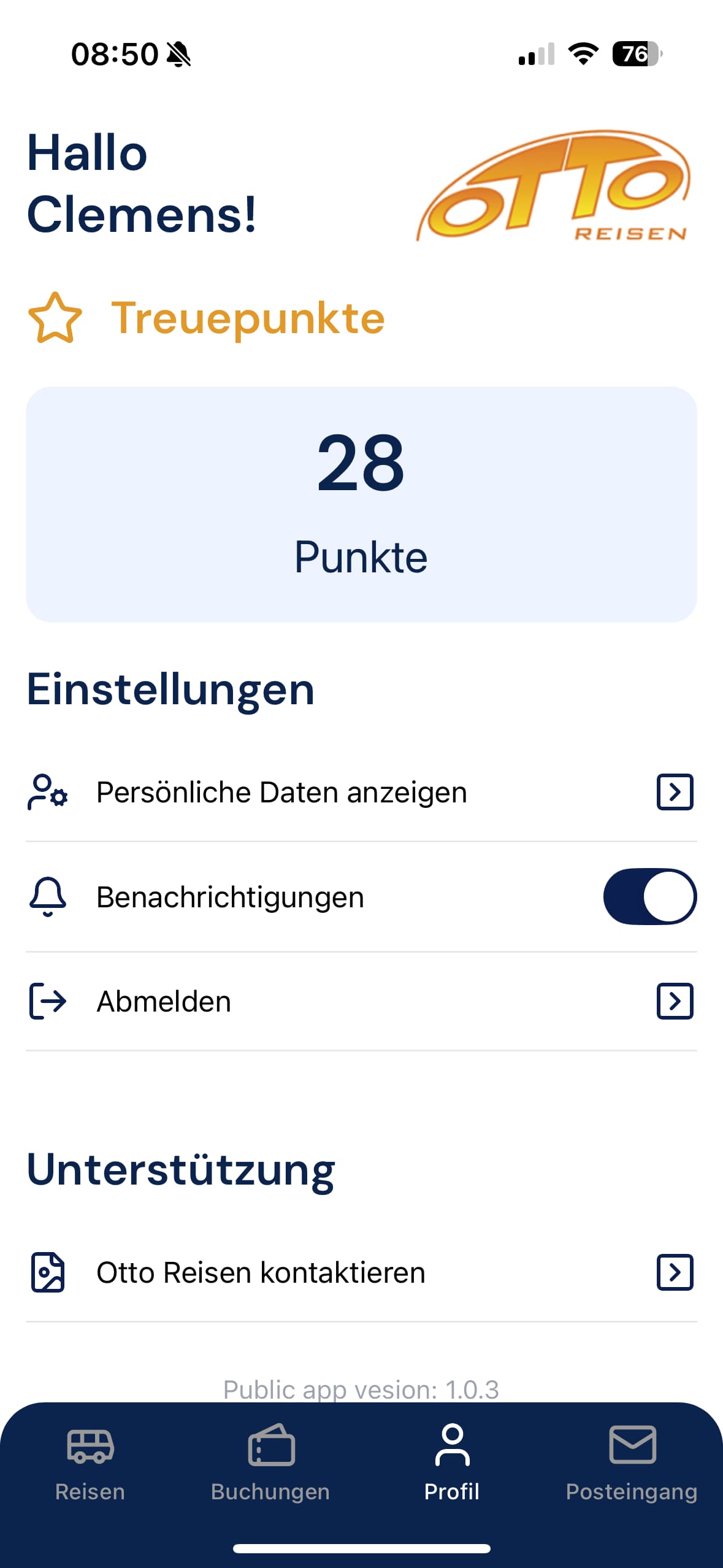 Treuepunkte & Profil